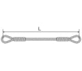 Строп канатный петлевой СКП1, г/п 4,0т, длина 4000мм, д. 21мм